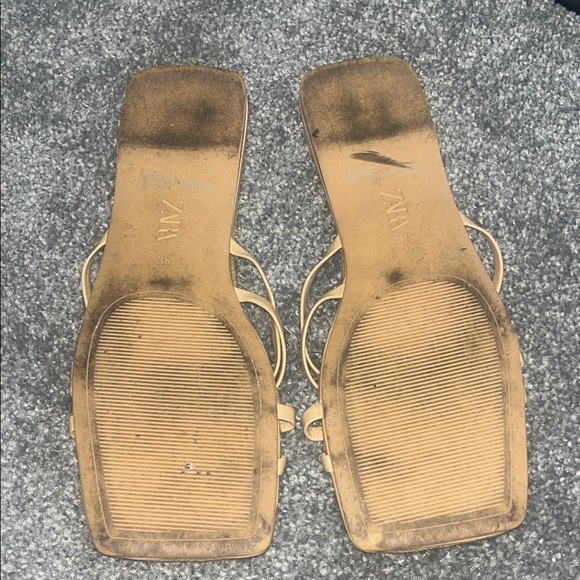 Zara Women's Beige Strappy Sandals - Picture 4 of 5